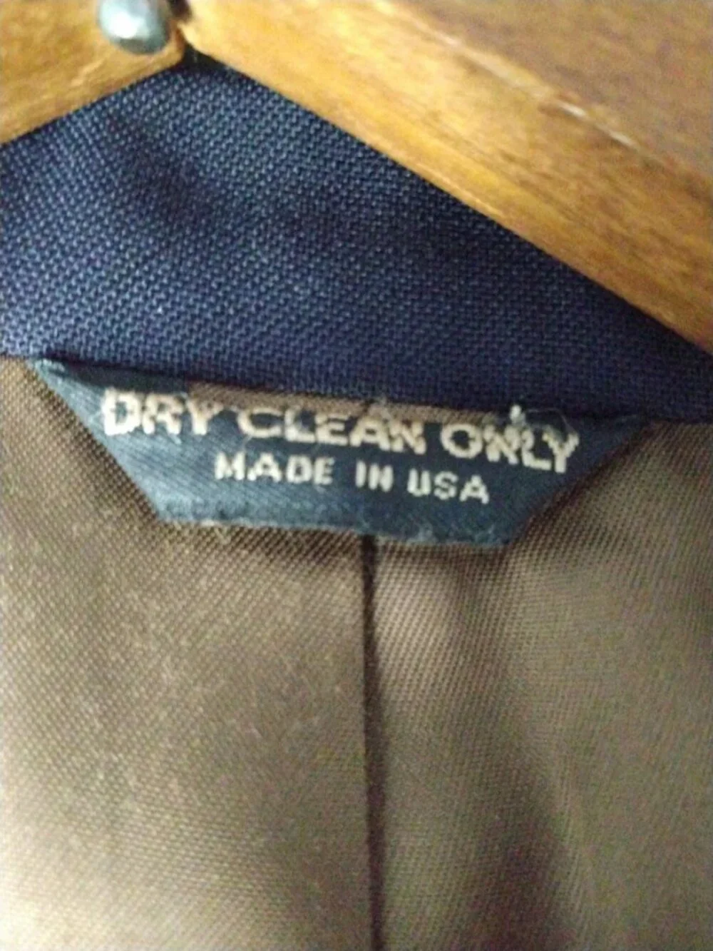 BILL BLASS Men's 54R 100% Wool Sport Jacket Blazer 2 Button Union Made USA FLAWS